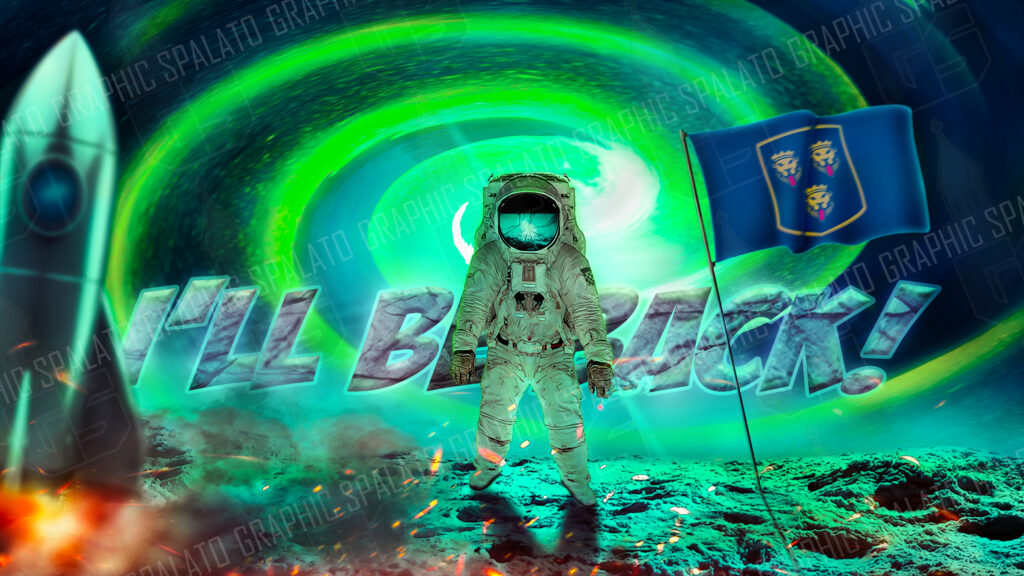 dalmatia, moon, astronaut, graphic, digital , photoshop, artist