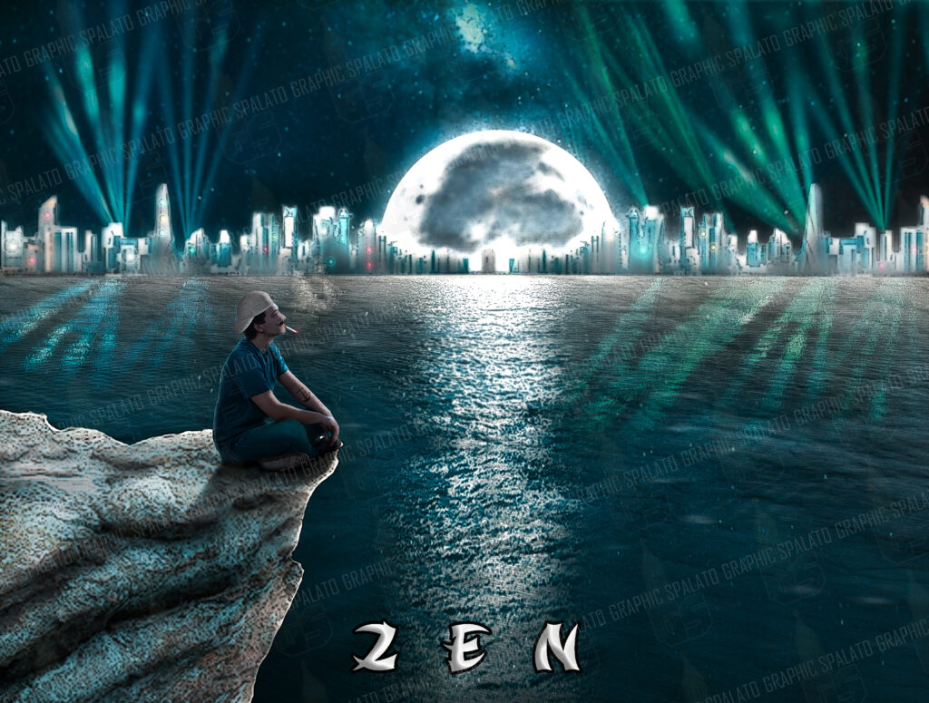 zen, dalmatia, south, graphic, digital